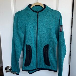 NOR wear turquoise fleece jacket
